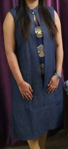 Denim kurta
