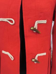 Red Hooded Duffle Coat