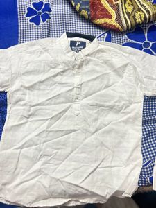 WHITE SHIRT KURTA SHORT  👔DROP PRICE