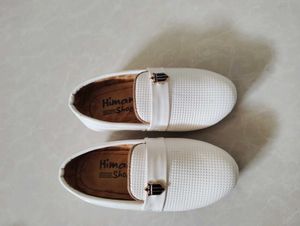 White Himansh Shoes