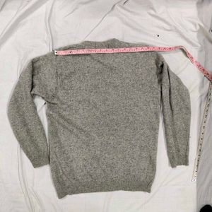 Vintage Grey Knit Cardigan