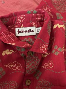 Kids Cute Printed Red Shirt