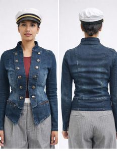 PROMOD - Denim Military Style Jacket