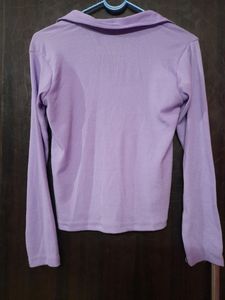 Trendy Lavender Fitted Top 💜