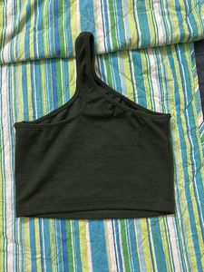 Olive Green Crop Top