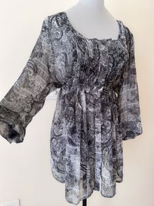 CHIFFON BLACK TUNIC