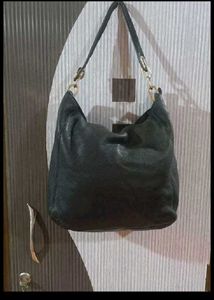 Michael Kors Black Leather Hobo