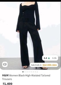 H&M Tailored Black Trouser