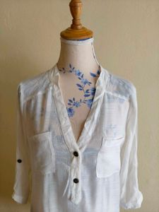 White Button-Down Shirt