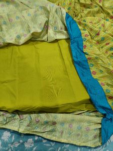 💛 Yellow Gown with Duppata 💛