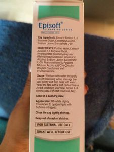 Episoft Cleansing Lotion for sensitive skin