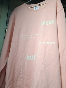 Pink Graphic Print Sweatshirt