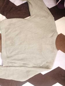 Cable Knitted Khaki Sweater