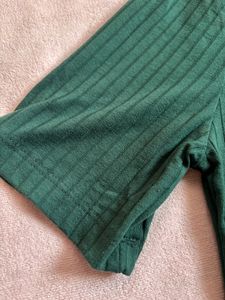 Turtle Neck Ribbed Top
