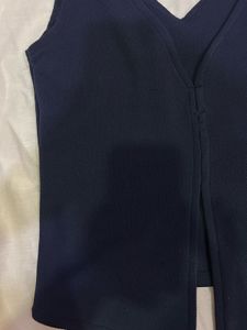 Reversible Y2K V-Neck Top