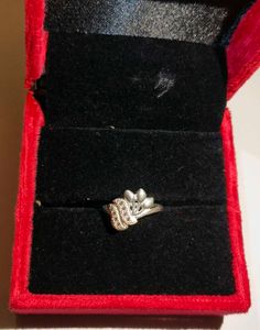 Sparkling Floral Ring Pure silver 💍