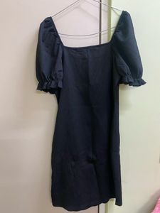 Chic Black Mini Dress for club and night outs deep