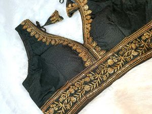 Black South Silk Blouse
