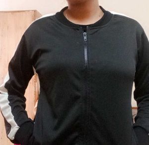 Black &amp; White Track Jacket