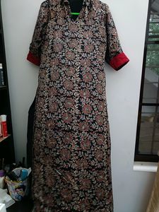 Pure Ajrakh Modal Silk Kurta