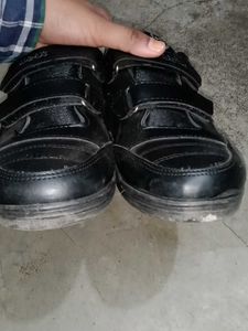 Campus Black School Shoes UK 6 size