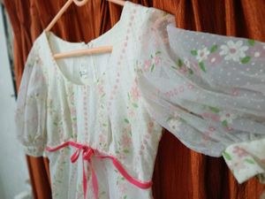 Floral White Maxi Dress