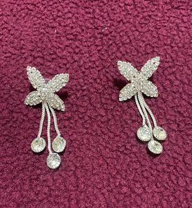 Floral Silver Necklace &amp; Earring Set