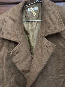 Vintage Brown Wool Overcoat