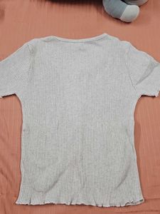 Fitted Grey Top