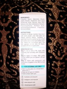 face serum 2% hyaluronic acid