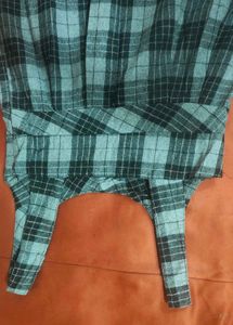 cute korean Plaid Pinafore Dress 👗🌸 for women