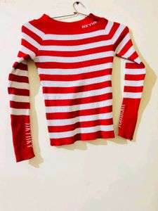 Striped Long Sleeve Top