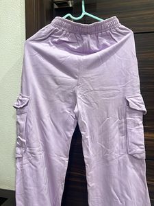 Lavender Cargo Trousers