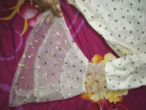 White Embellished Kurta Set