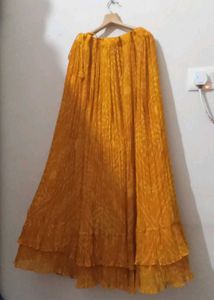 Gorgeous Orangish Shrug With CROP top And Lehanga