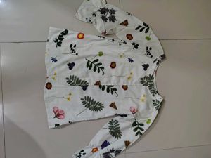 White Floral Top