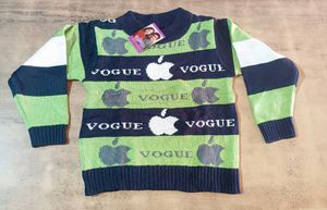 Kids Vogue Apple Print Sweater