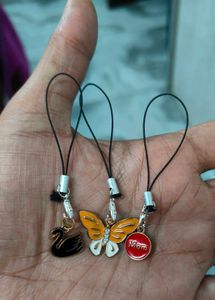 beautiful phone charms pack of 3