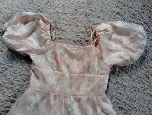 Puff Sleeve A Line Moni Dress