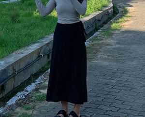 Wrap Around Midi Skirt
