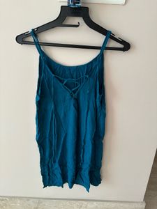 Blue Dress With Fun Back