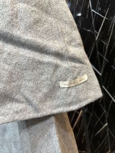 Elegant Grey Wool Blend Coat floral🦋💐