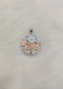 925 Rose Gold Pendant With Hallmark