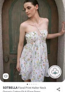 Floral Halter Mini Dress