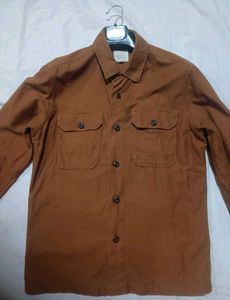 Brown Button-Down Shirt