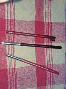 2 Lipliners &1 Eyebrow Pencil With Brushes