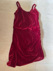 Red Velvet Party Wear Dress