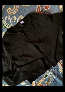 H&amp;M Black Button Cardigan