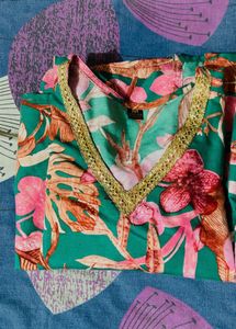 Floral Print Kurta Set