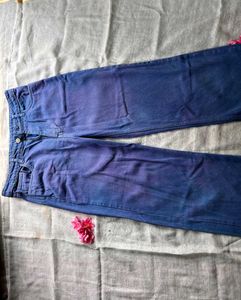 Blue Wide Leg Jeans